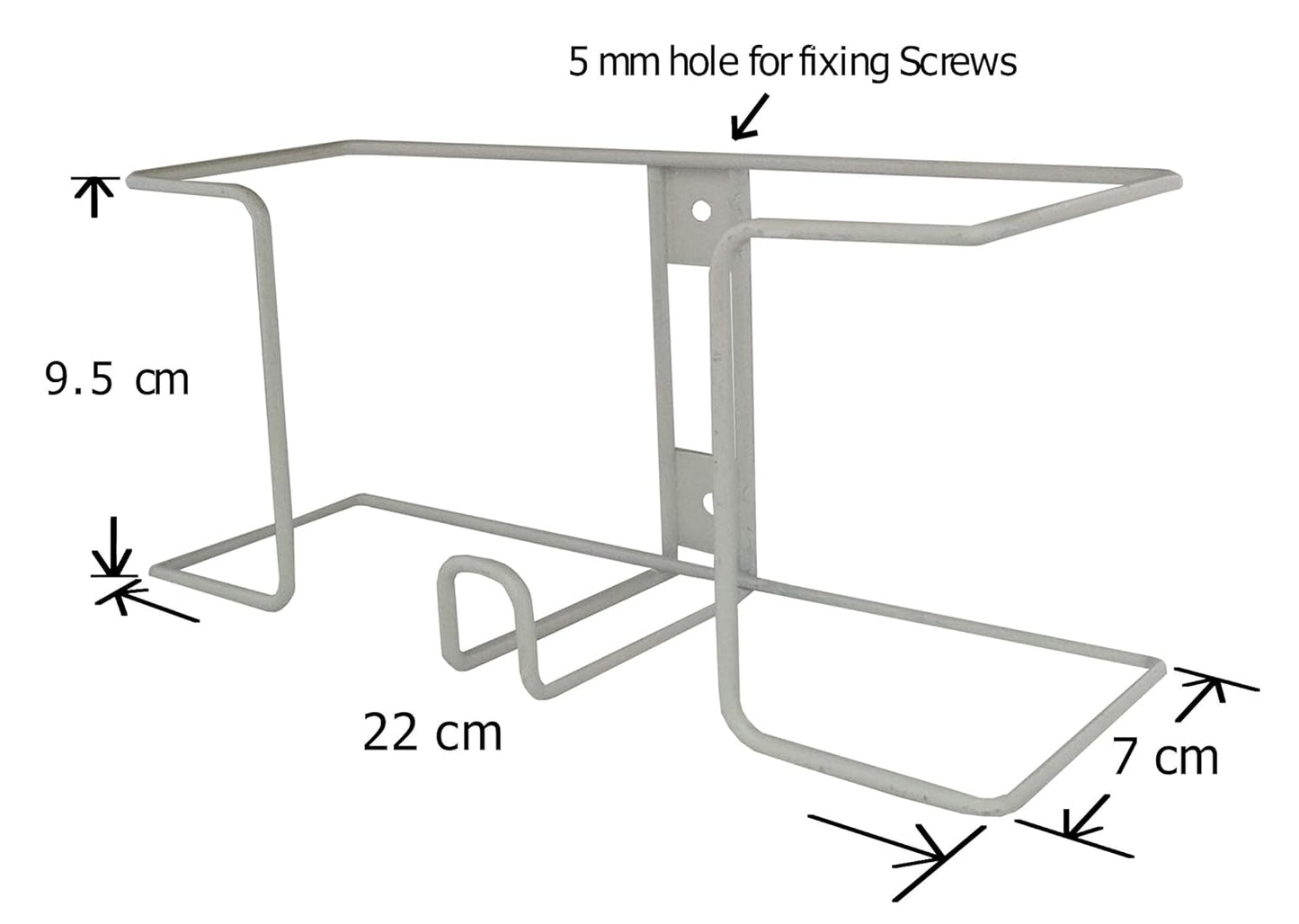 RAVIRAJ DISPLAY Glove Box Holder, Wall Mount, 23 cm Length, 11 cm Width, 9 cm Height, Pack of 2